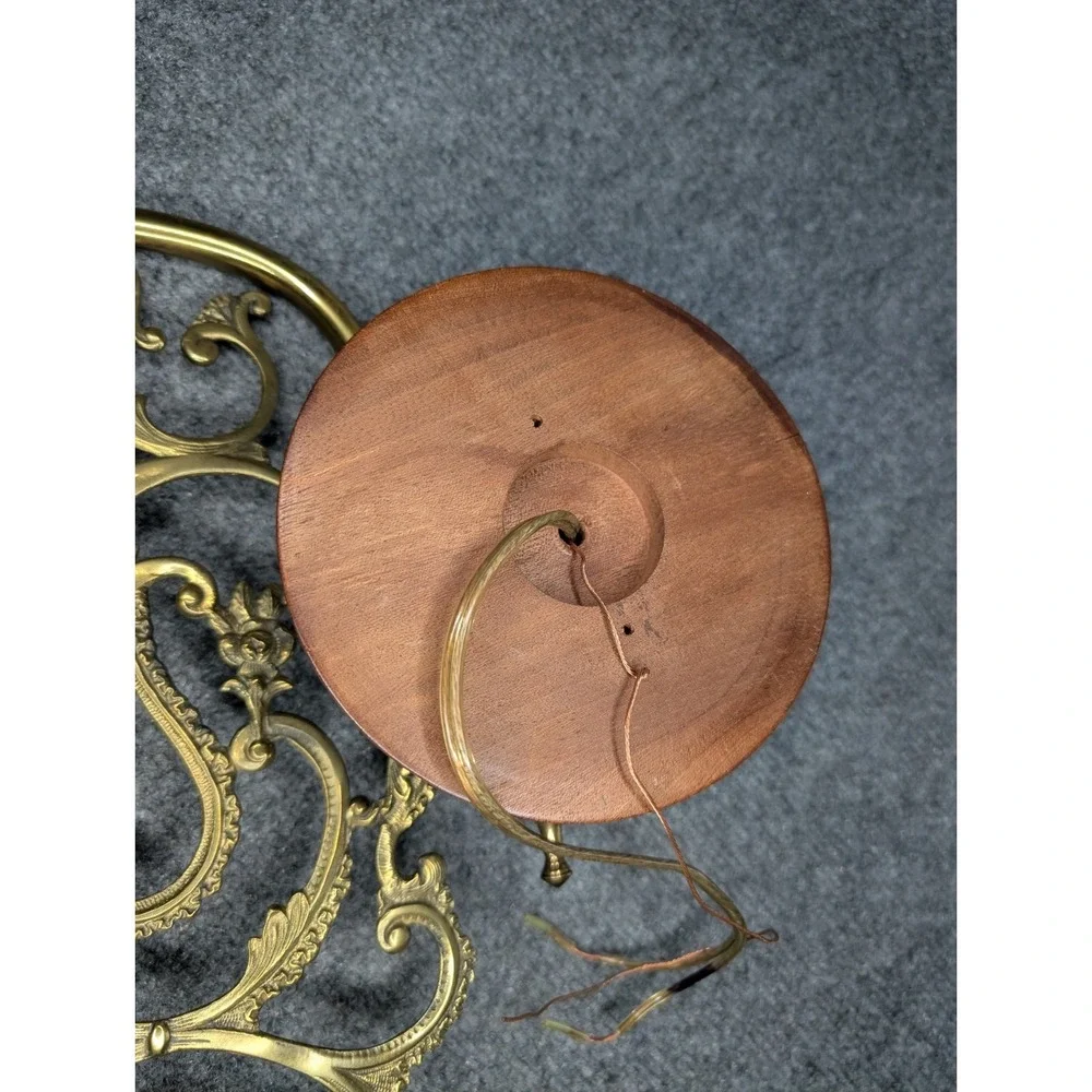Vintage Brass Piano Candelabra WIRED Wall Sconce Electric Light‎ No Globe READ